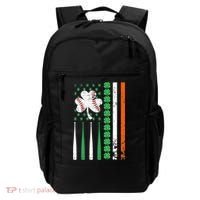 American Flag Baseball St Patricks Day Shamrock Lucky Clover Backpack thumb 0