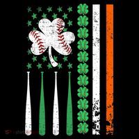 American Flag Baseball St Patricks Day Shamrock Lucky Clover Coffee Mug thumb 5