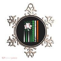 American Flag Baseball St Patricks Day Shamrock Lucky Clover Ornament thumb 0
