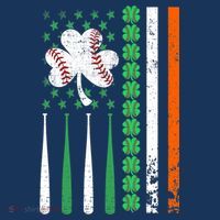 American Flag Baseball St Patricks Day Shamrock Lucky Clover Mousepad thumb 1