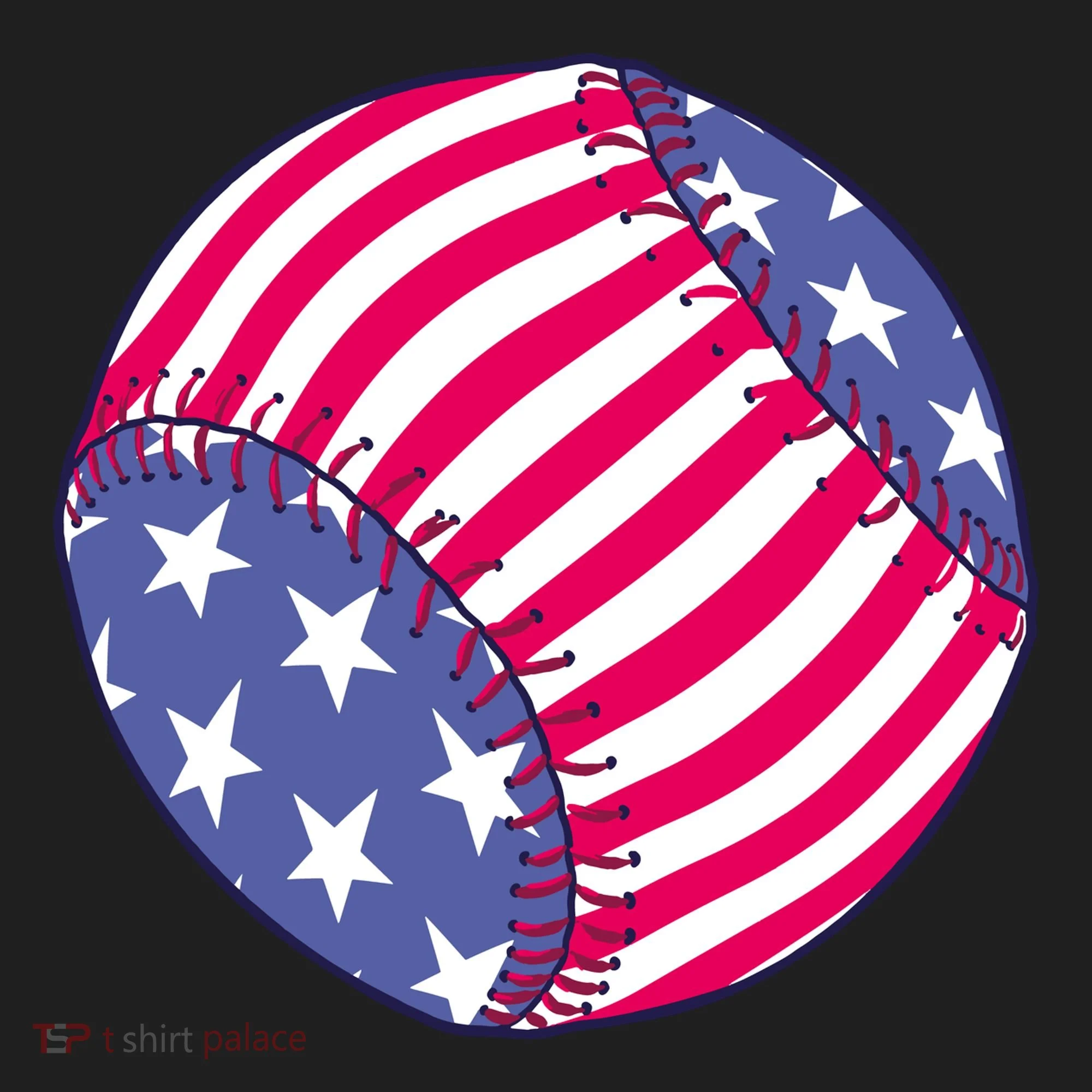American Flag Baseball Lover Women's Sweatshirt
