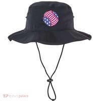 American Flag Baseball Lover Bucket Hat thumb 0