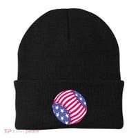 American Flag Baseball Lover Beanie thumb 0