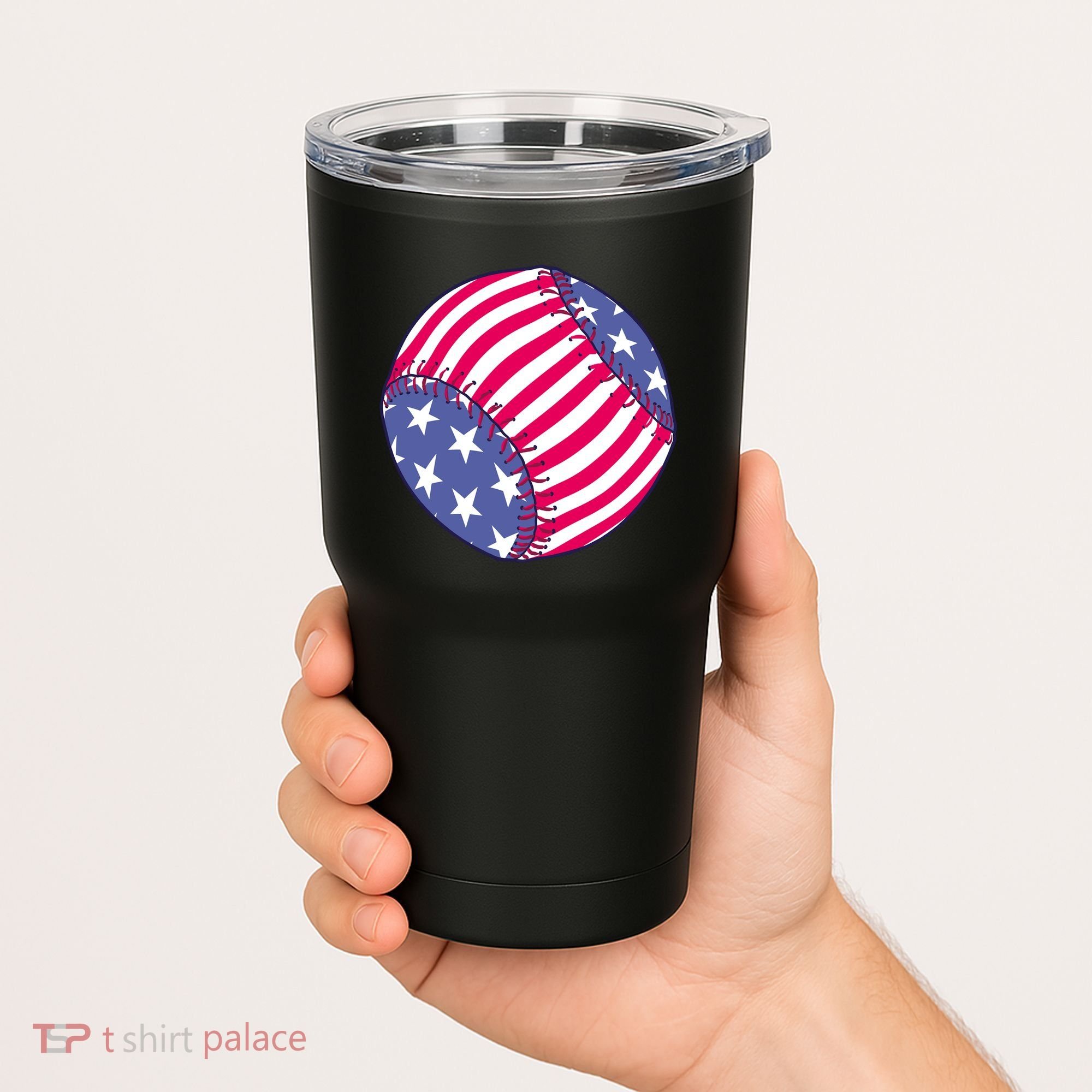 American Flag Baseball Lover Tumbler