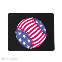 American Flag Baseball Lover Mousepad thumb 0