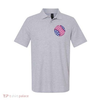 American Flag Baseball Lover Polo