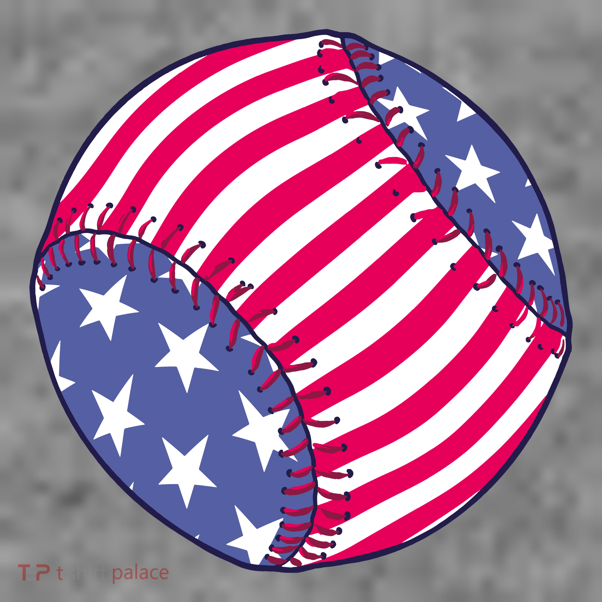 American Flag Baseball Lover Women's Tank Top