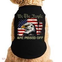 American Flag Bald Eagle We The People Are Pissed Off Doggie Tank thumb 0