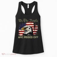 American Flag Bald Eagle We The People Are Pissed Off Women's Tank Top thumb 0
