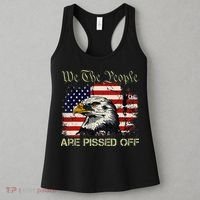 American Flag Bald Eagle We The People Are Pissed Off Women's Tank Top thumb 3