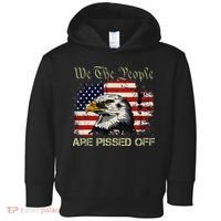 American Flag Bald Eagle We The People Are Pissed Off Toddler Hoodie thumb 0