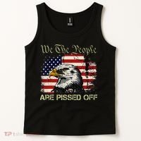 American Flag Bald Eagle We The People Are Pissed Off Tank Top thumb 2