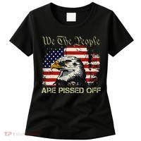 American Flag Bald Eagle We The People Are Pissed Off Women's T-Shirt thumb 0