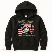American Flag Bald Eagle We The People Are Pissed Off Kids Hoodie thumb 0