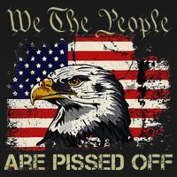 American Flag Bald Eagle We The People Are Pissed Off Kids Hoodie thumb 5