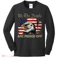 American Flag Bald Eagle We The People Are Pissed Off Kids Long Sleeve Shirt thumb 0