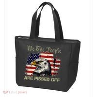 American Flag Bald Eagle We The People Are Pissed Off Tote Bag thumb 3