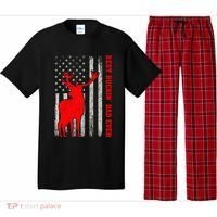 American Flag Best Buckin Dad Ever Deer Hunting Fathers Day Gift Pajama Set thumb 0