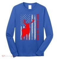 American Flag Best Buckin Dad Ever Deer Hunting Fathers Day Gift Long Sleeve Shirt thumb 0