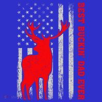 American Flag Best Buckin Dad Ever Deer Hunting Fathers Day Gift Sweatshirt thumb 3