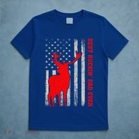 American Flag Best Buckin Dad Ever Deer Hunting Fathers Day Gift T-Shirt thumb 5