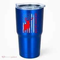 American Flag Best Buckin Dad Ever Deer Hunting Fathers Day Gift Tumbler thumb 0