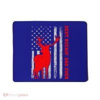 American Flag Best Buckin Dad Ever Deer Hunting Fathers Day Gift Mousepad thumb 0