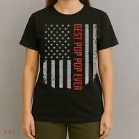 American Flag Best Pop Pop Ever Father's day T-Shirt thumb 4
