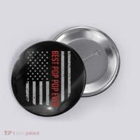American Flag Best Pop Pop Ever Father's day Button thumb 0