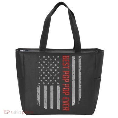 American Flag Best Pop Pop Ever Father's day Tote Bag