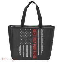 American Flag Best Pop Pop Ever Father's day Tote Bag thumb 0