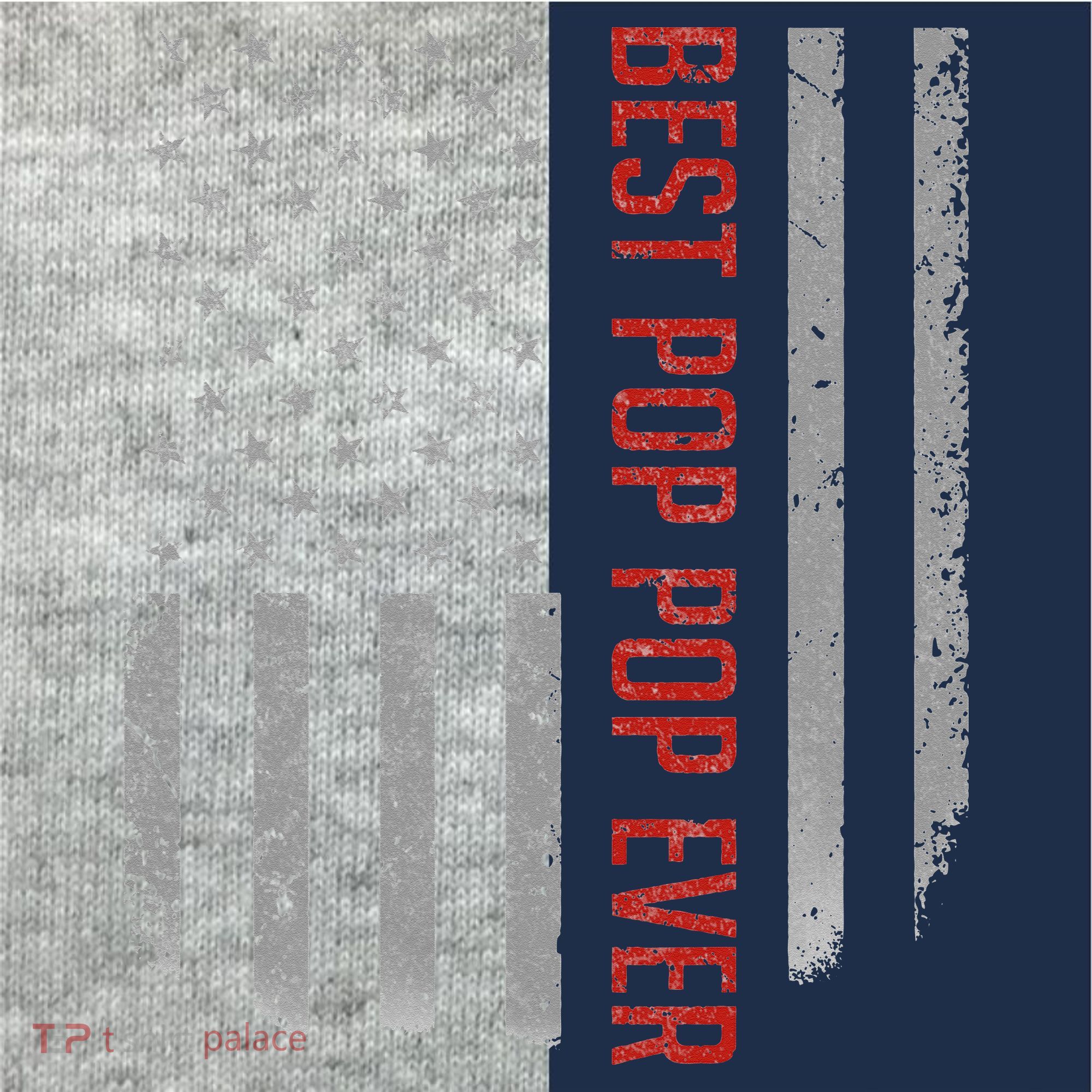American Flag Best Pop Pop Ever Father's day Kids Colorblock Raglan Jersey