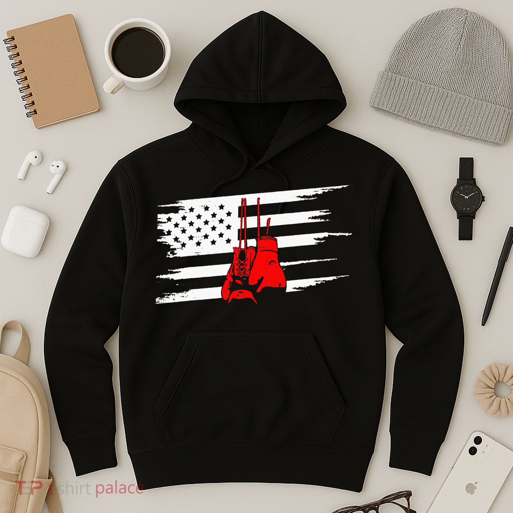 American Flag Boxing Apparel Boxing Hoodie