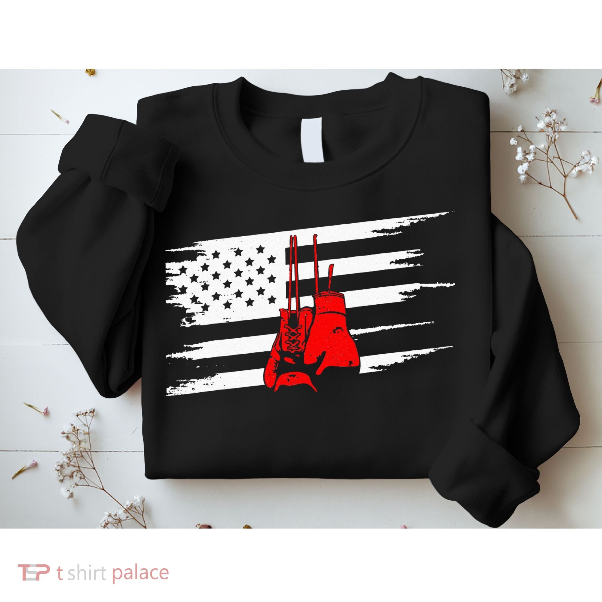 American Flag Boxing Apparel Boxing Sweatshirt