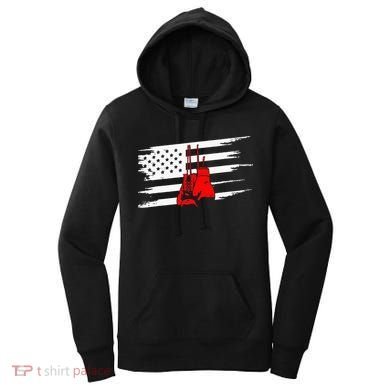 American Flag Boxing Apparel Boxing Women's Hoodie
