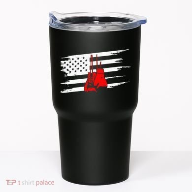 American Flag Boxing Apparel Boxing Tumbler