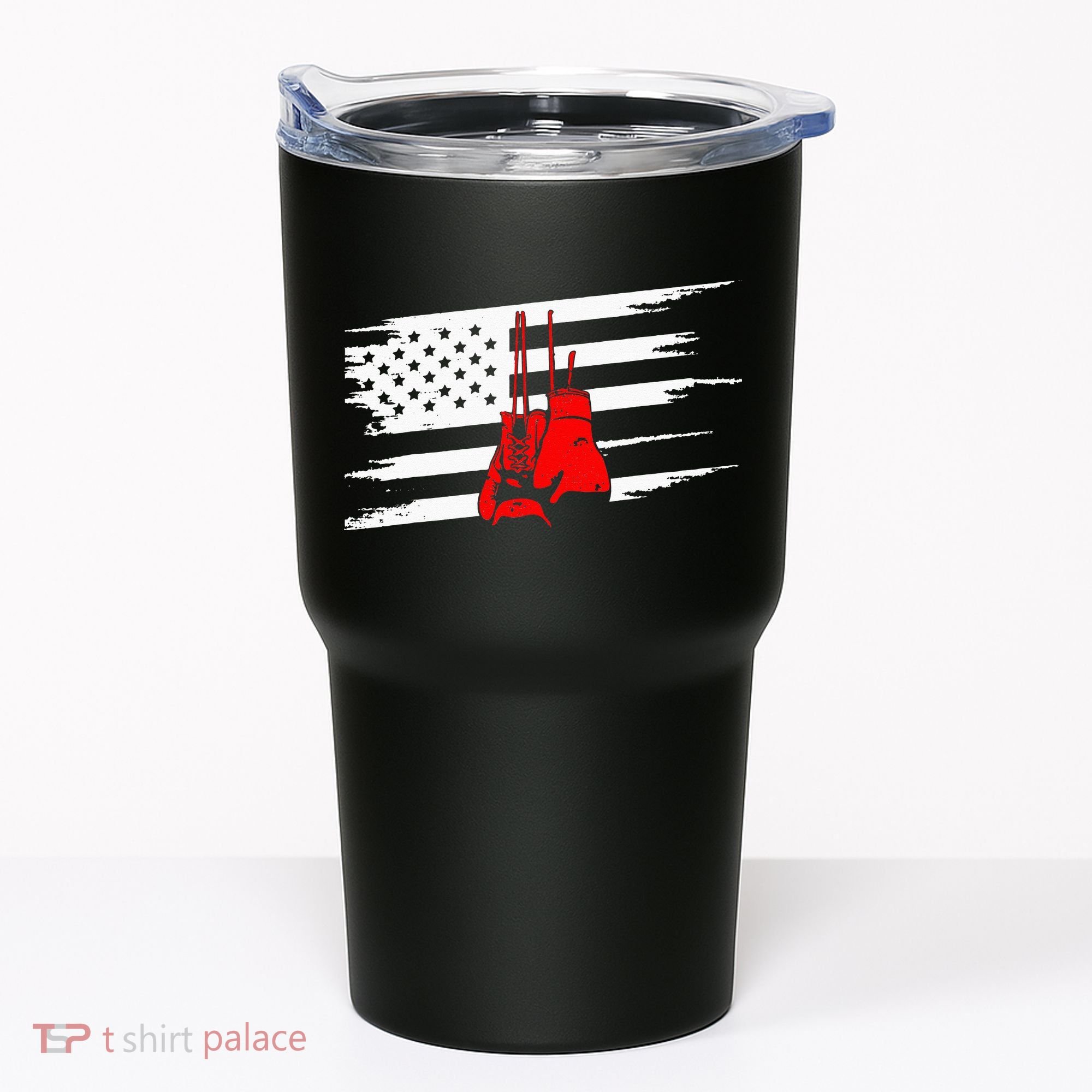 American Flag Boxing Apparel Boxing Tumbler