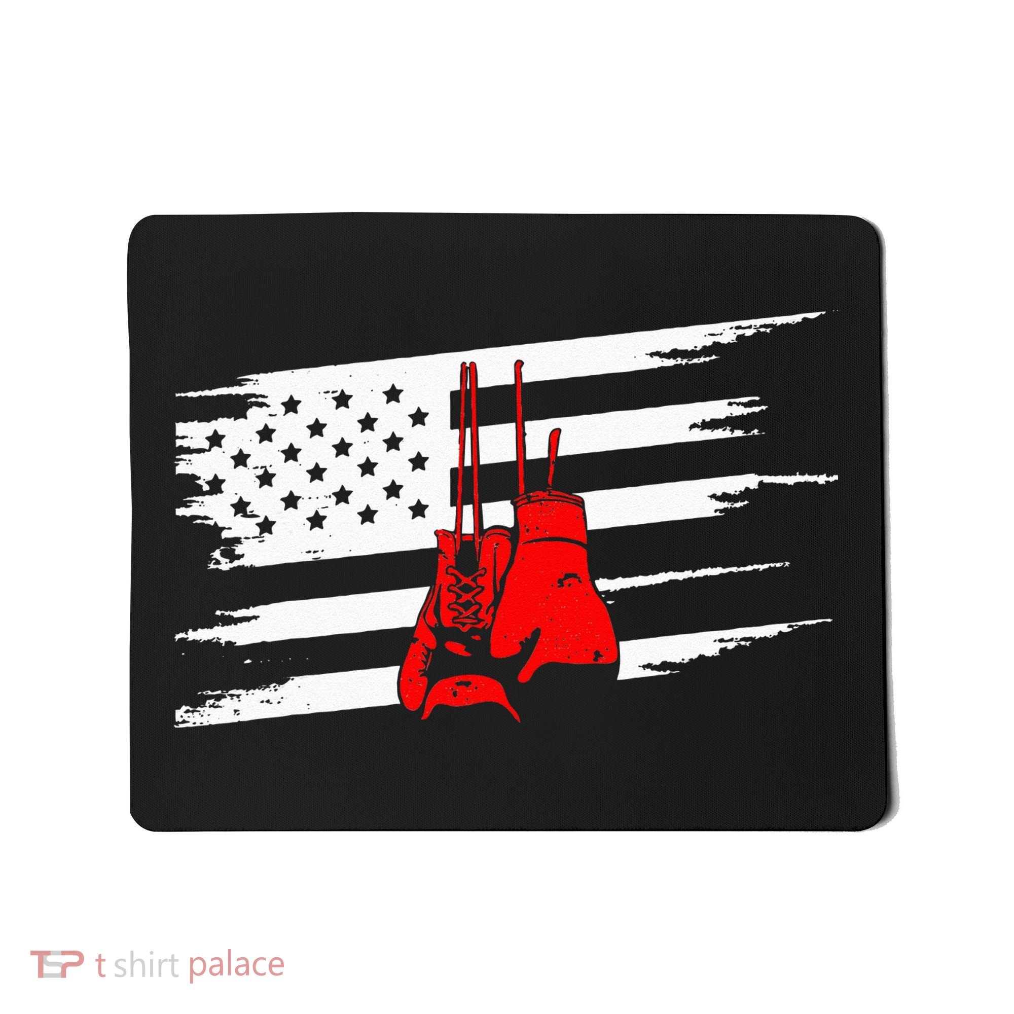 American Flag Boxing Apparel Boxing Mousepad