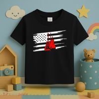 American Flag Boxing Apparel Boxing Toddler T-Shirt thumb 3