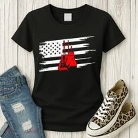 American Flag Boxing Apparel Boxing Women's T-Shirt thumb 3