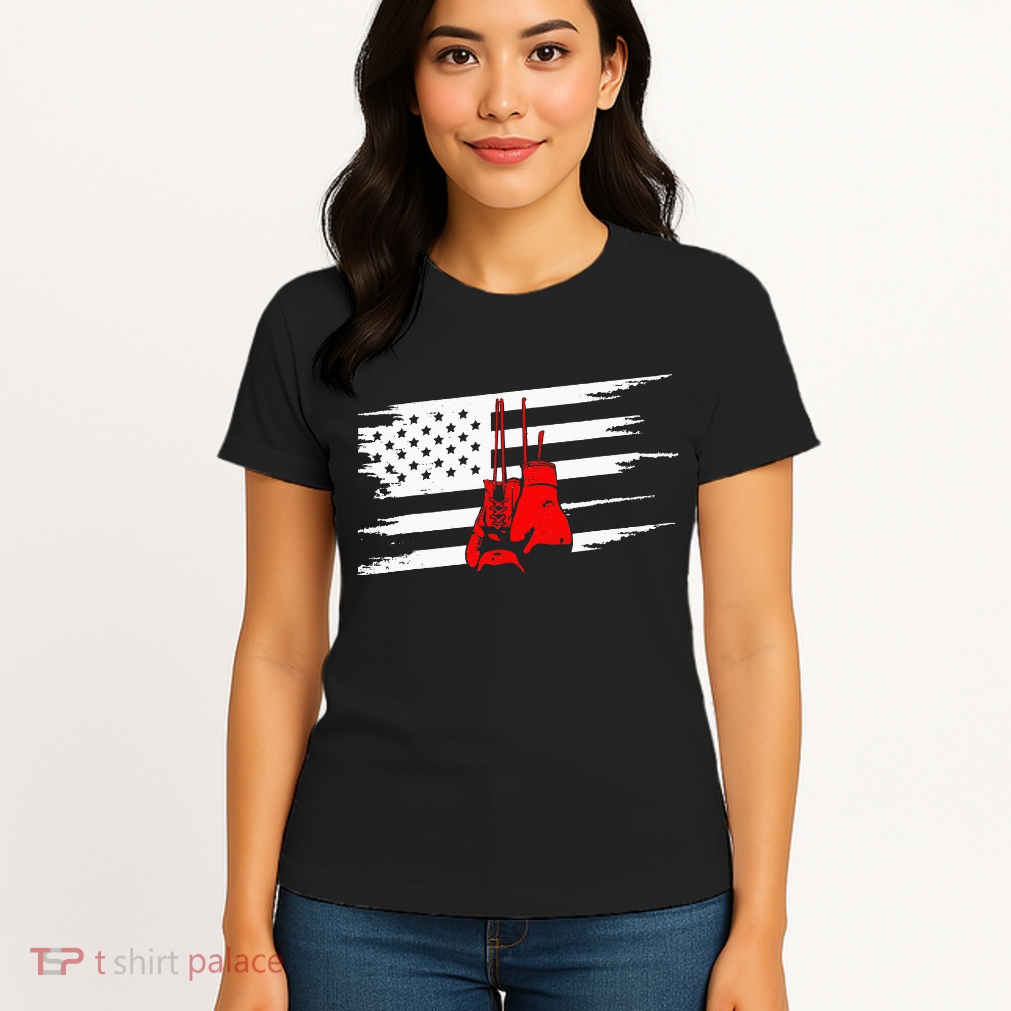 American Flag Boxing Apparel Boxing Women's T-Shirt