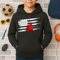 American Flag Boxing Apparel Boxing Kids Hoodie thumb 2