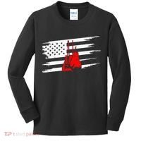 American Flag Boxing Apparel Boxing Kids Long Sleeve Shirt thumb 0