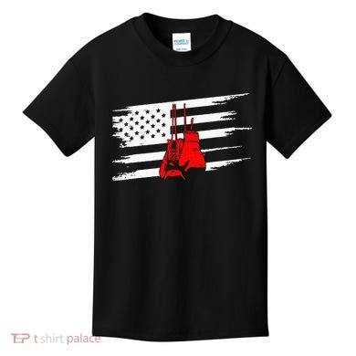 American Flag Boxing Apparel Boxing Kids T-Shirt