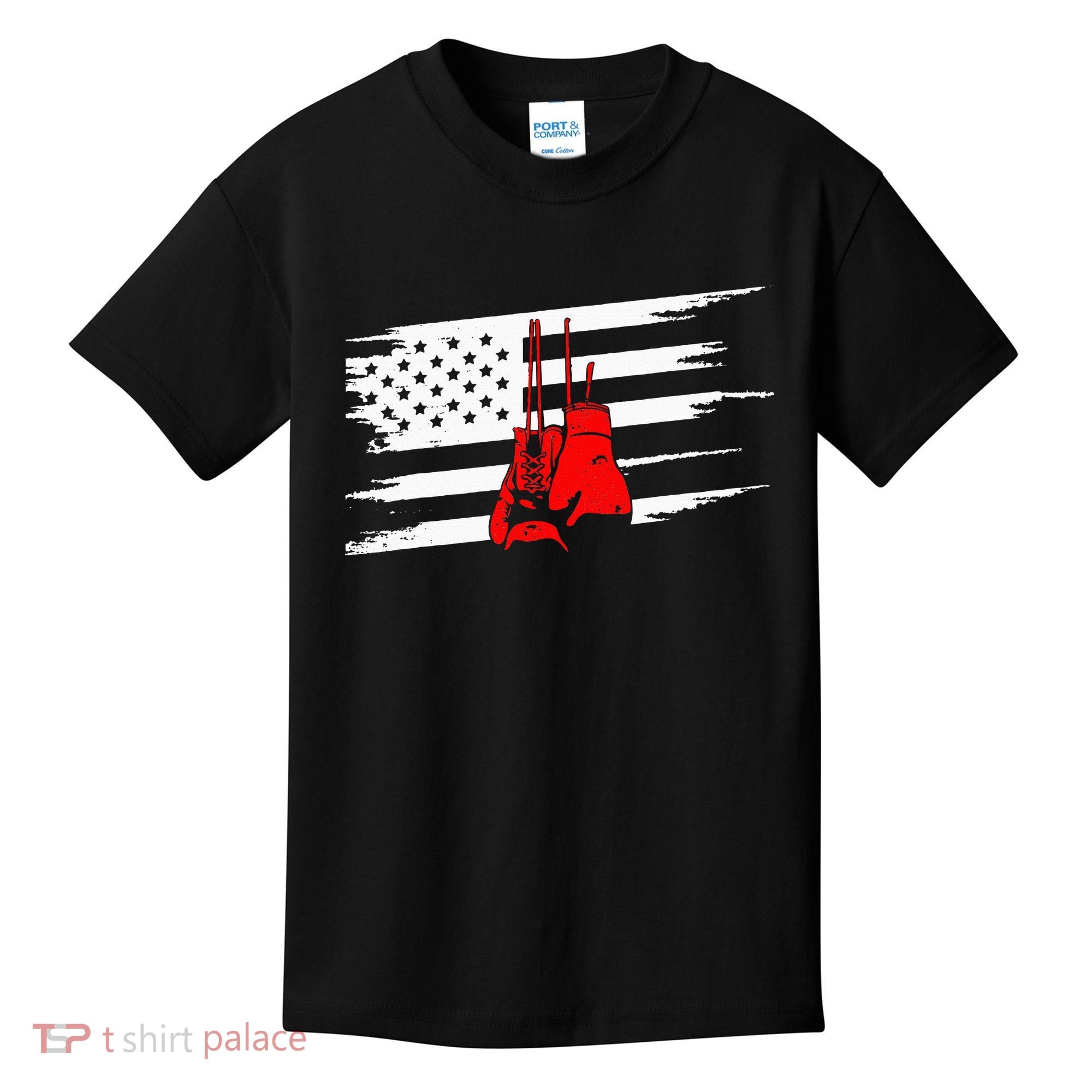 American Flag Boxing Apparel Boxing Kids T-Shirt