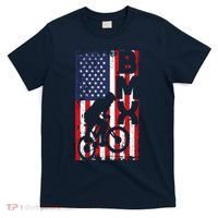 American Flag Bmx Racing Extreme Sport Riding Cool Bike Ride T-Shirt thumb 0