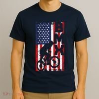 American Flag Bmx Racing Extreme Sport Riding Cool Bike Ride T-Shirt thumb 3