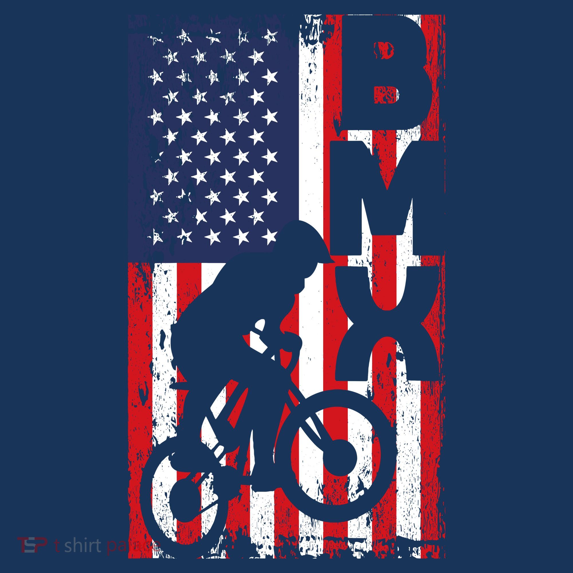 American Flag Bmx Racing Extreme Sport Riding Cool Bike Ride Women's Tank Top