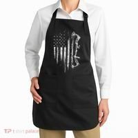 American Flag Bowhunting Bow Archery Gift For Deer Hunter Apron thumb 2