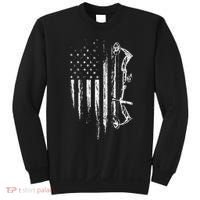 American Flag Bowhunting Bow Archery Gift For Deer Hunter Sweatshirt thumb 0
